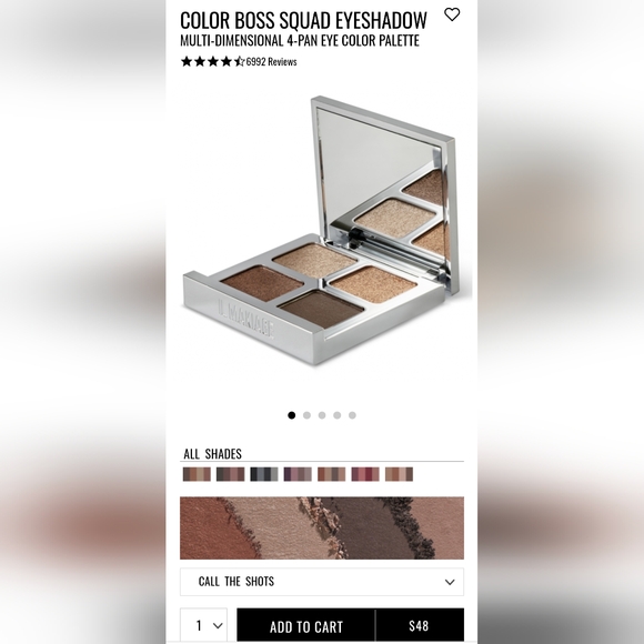 👑CLOSET PICK 👑IL MAKIAGE (Call The Shots) Color Boss Squad Eyeshadow Pa - Picture 7 of 9